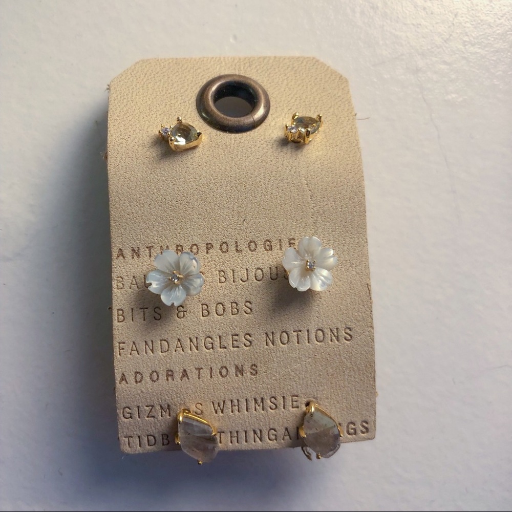 Anthropologie 3pc Earring Set ⭐️